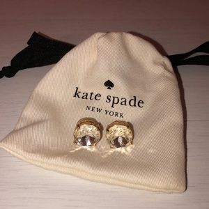 KATE SPADE JUMBO CRYSTAL EARRINGS